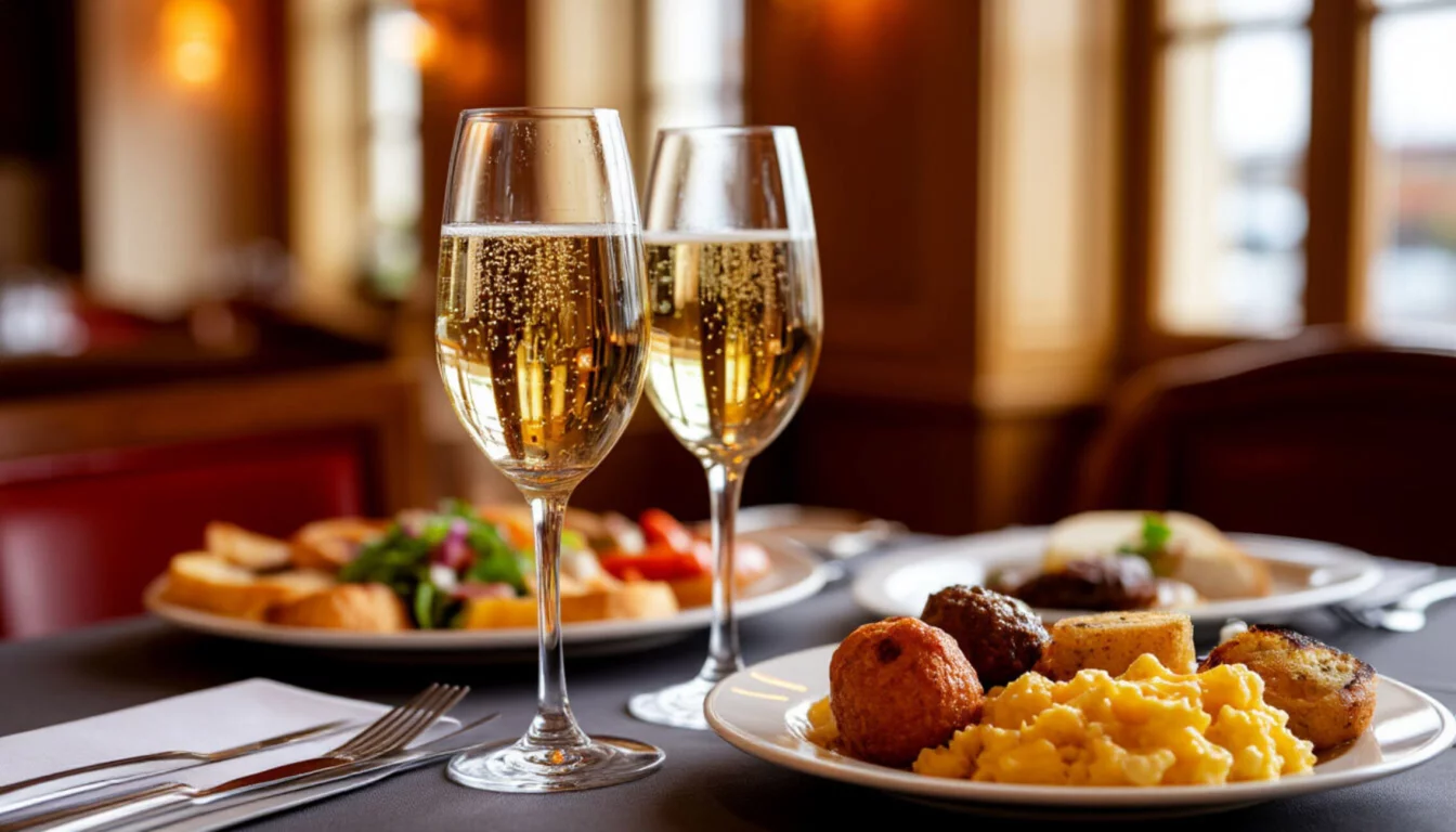 Где угощают игристым на завтрак?