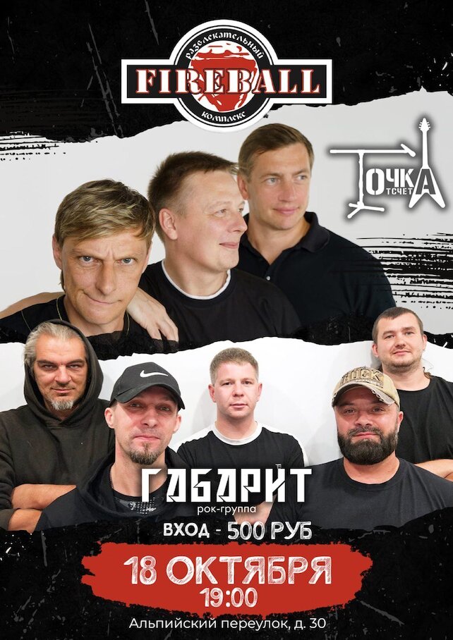 клуб «Fireball», Габарит