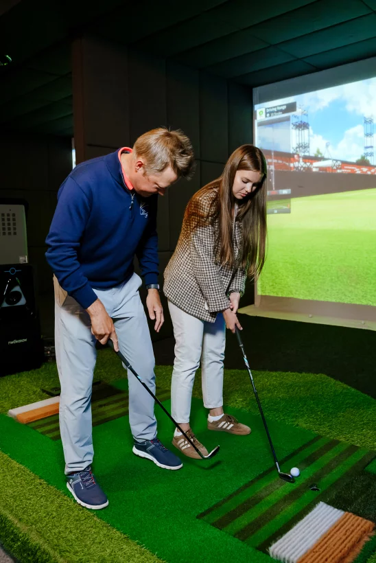 Мастер-клаcс по гольфу в Go Golf