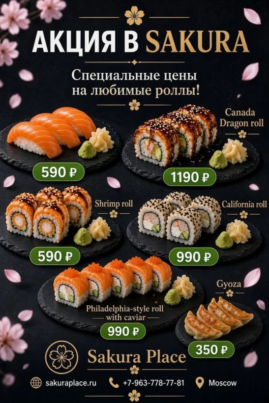 Акция на роллы