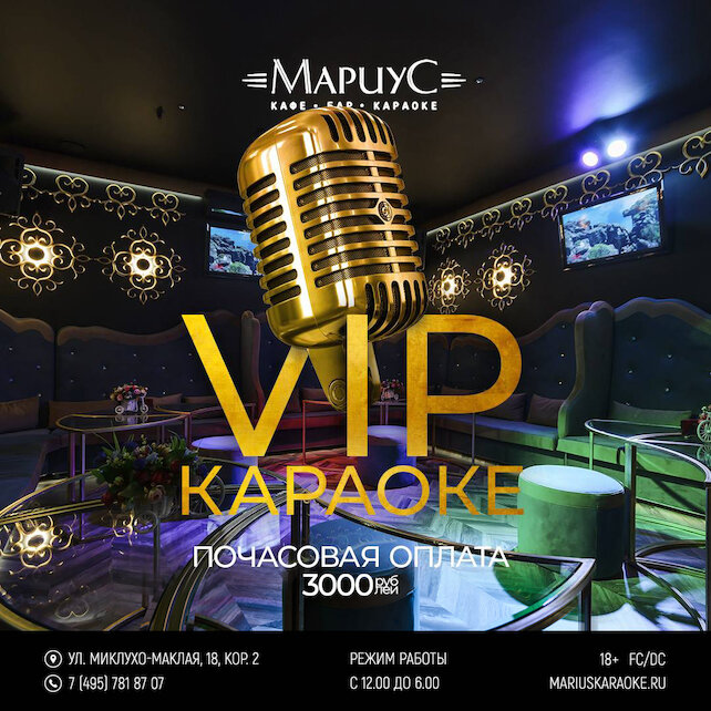 караоке-клуб «Мариус», VIP-караоке