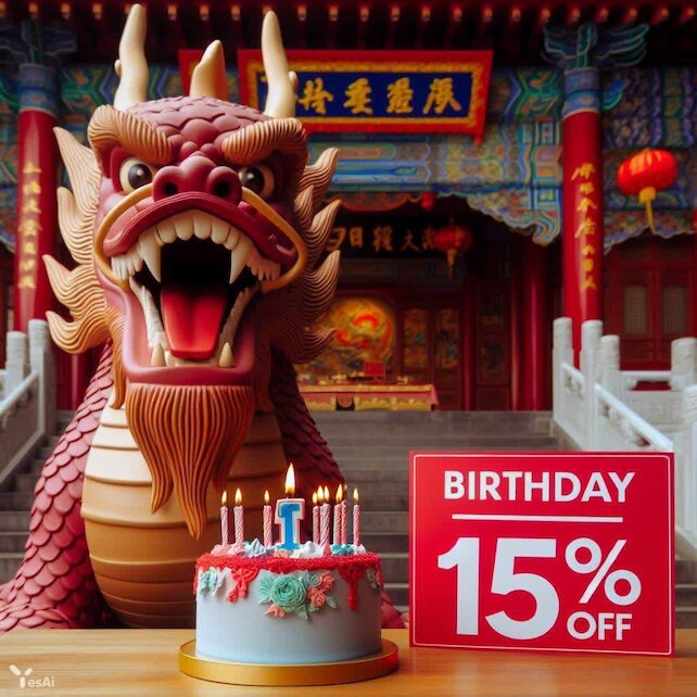 ресторан «Dragon City», Скидка 10% на День Рождения