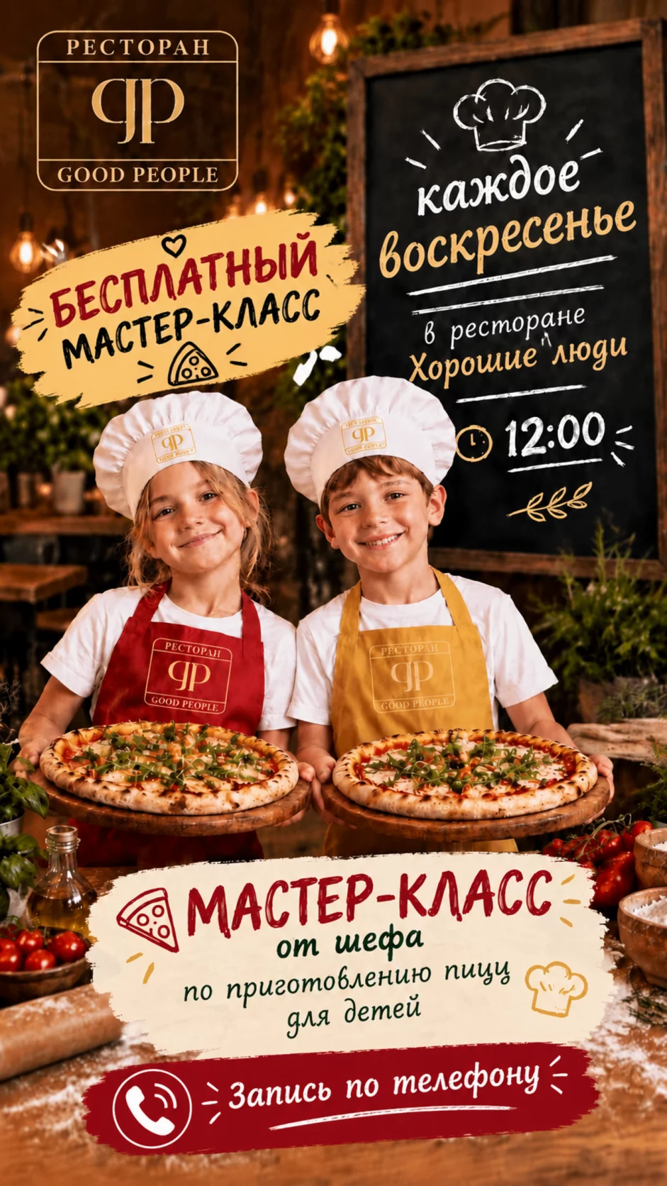 Каждое воскресенье — бесплатный мастер-класс для детей