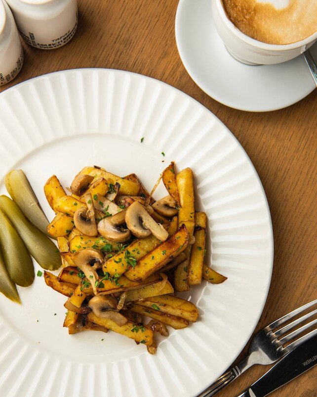 ресторан «Osteria Monti», Жареная картошка с грибами — блюдо, знакомое нам с детства🥰