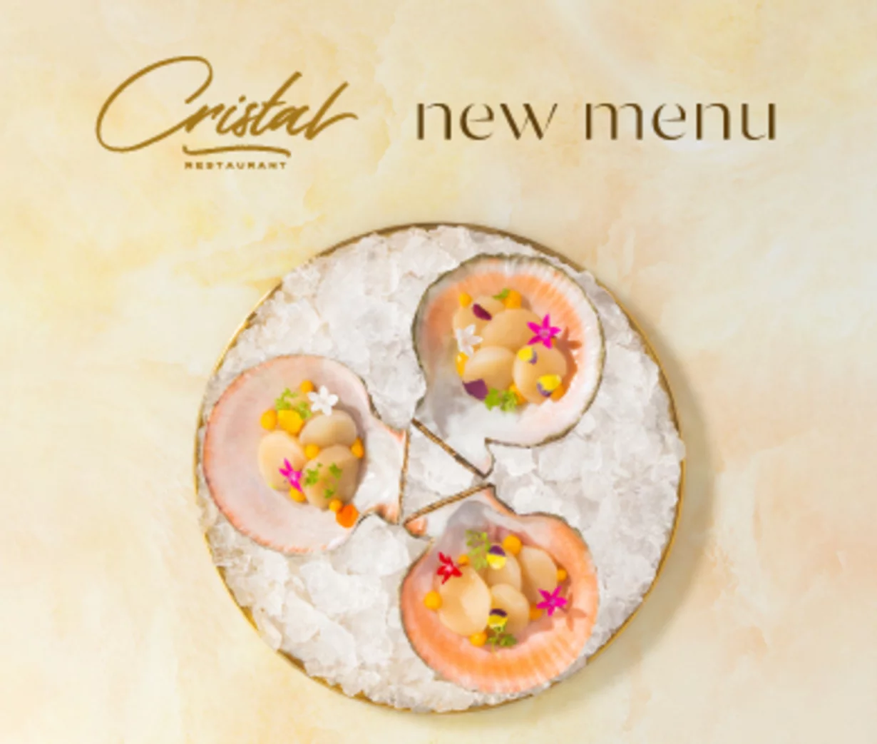 New menu в ресторане Cristal