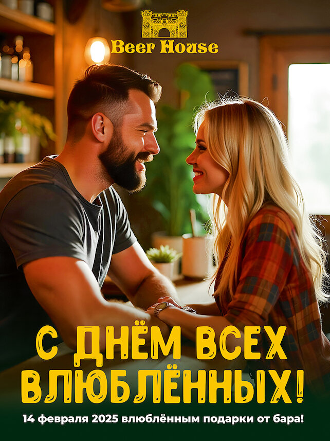 паб «Beer House», Подарки для влюбленных!