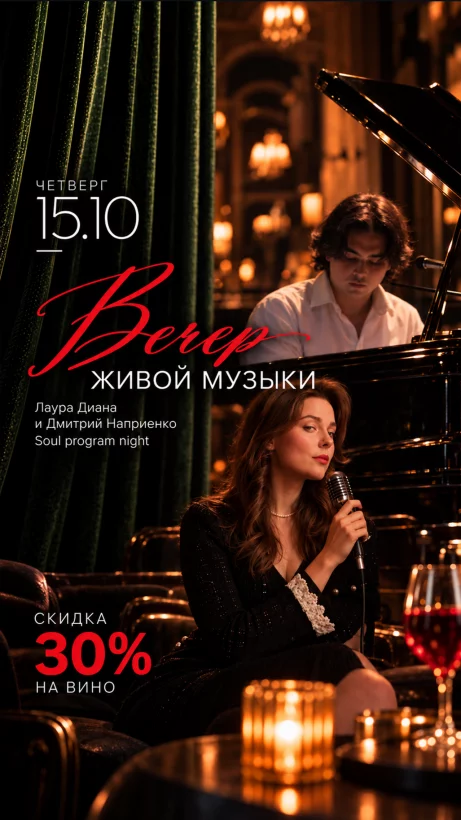 Вечер живой музыки