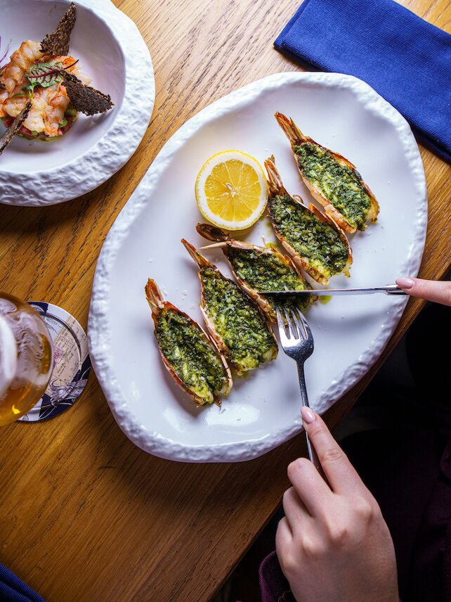 ресторан «Lambic Seafood», Креветки в Lambic Seafood