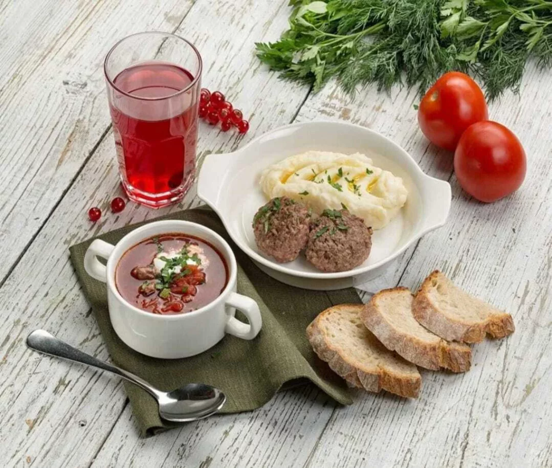 Бизнес-ланч в кафе Грузинский дворик
