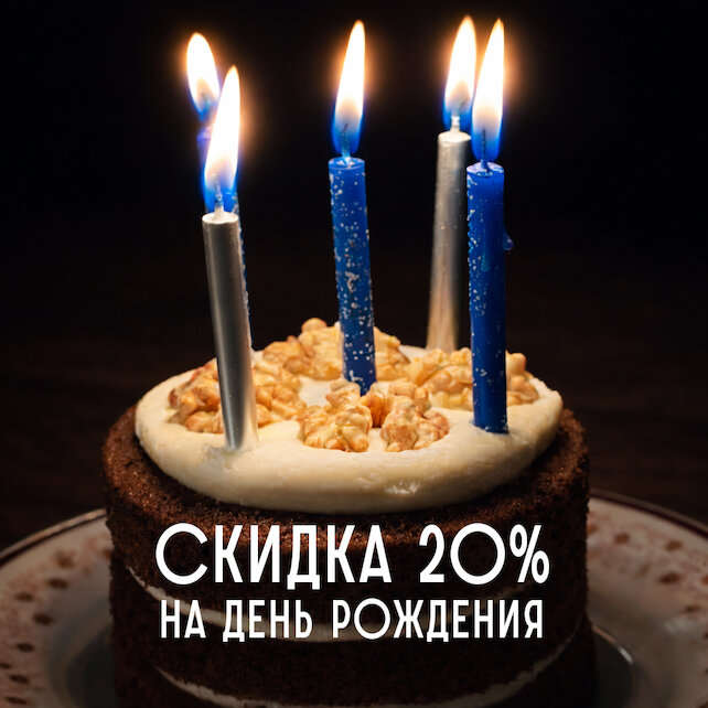 паб «Molly Gwynn’s», Скидка в честь дня рождения 20%