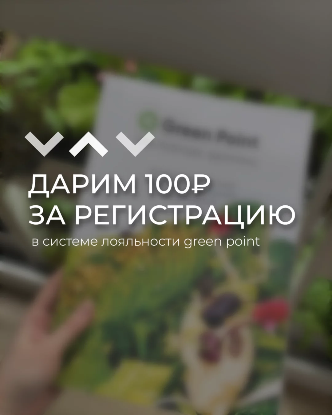 Дарим 100 бонусов при регистрации в системе лояльности