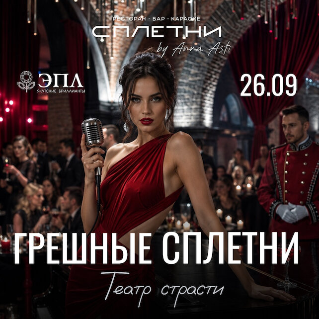 ресторан «Сплетни by Anna Asti», 26.09. Грешные Сплетни