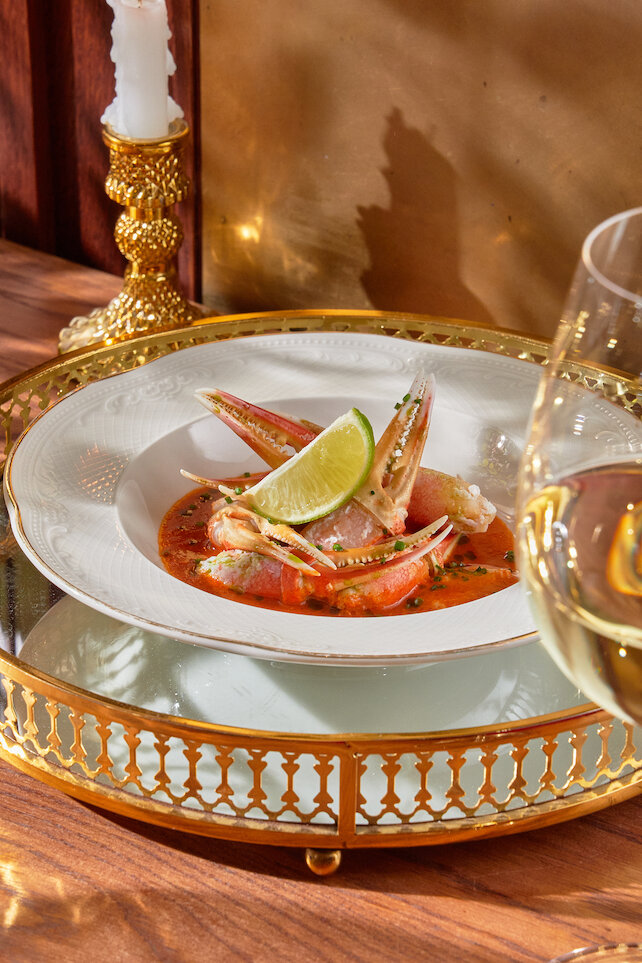 ресторан «Prof.Freud Club», 🦀 Блюда из королевского камчатского краба