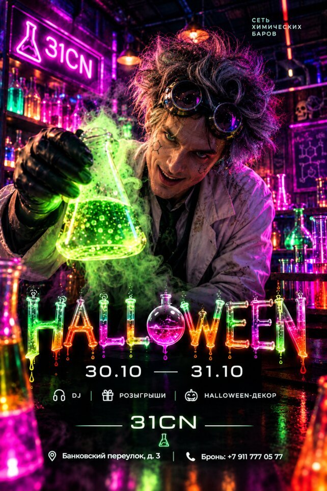 бар «Mendeleev Bar», Halloween