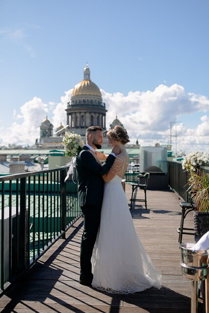 банкетный зал «Петръ», Свадьба на крыше