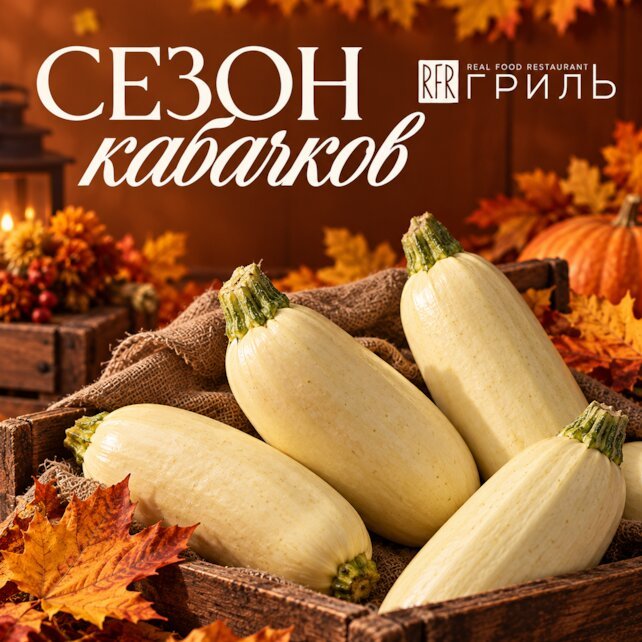ресторан «RFR Гриль», Сезон кабачков на лавовом гриле в ресторане RFR Гриль