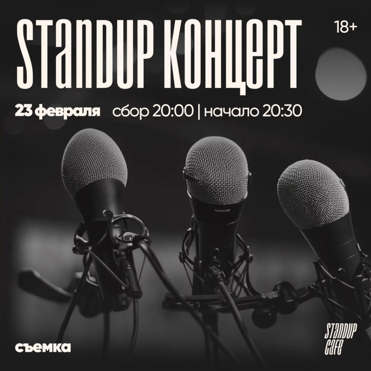 StandUp концерт. Съемка