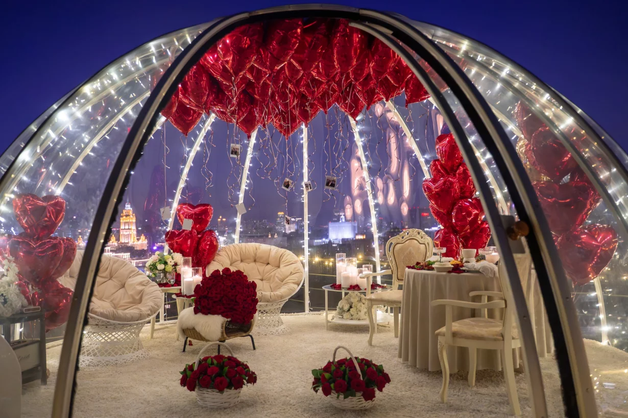 Романтическое свидание на крыше с фотосессией в подарок