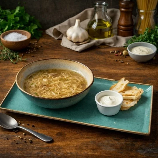 Лапша с курицей в ресторан 4 Кухни