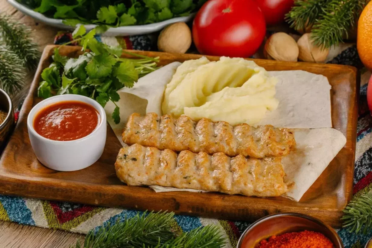 Люля кебаб из цыпленка в ресторан Пиноккио Djan