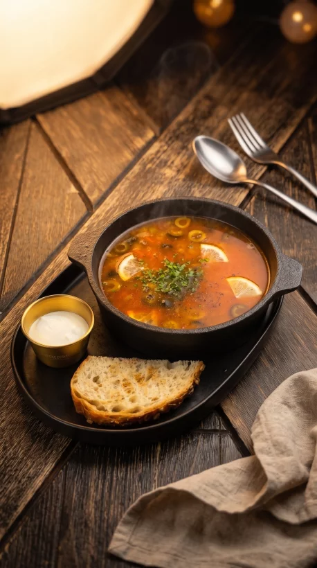 Солянка мясная в лаунж Сибирь