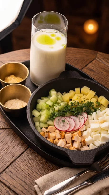 Окрошка Айран в лаунж Сибирь