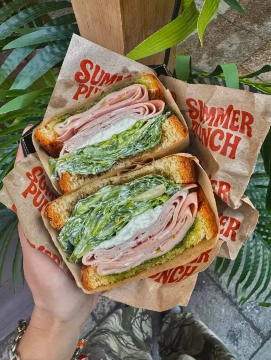 Сэндвич с Мортаделлой в бар Summer Punch от Сергея Орлова