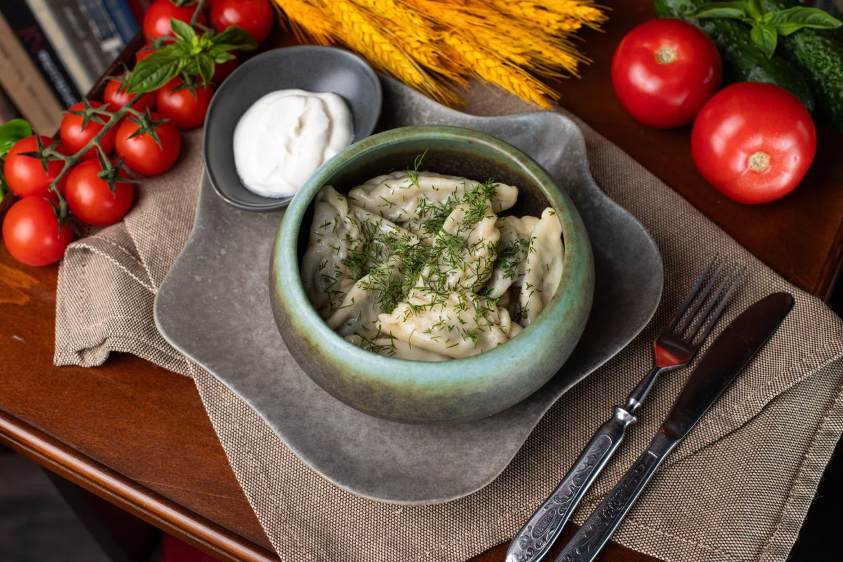 Вареники с картофелем и грибами в ресторан Союз
