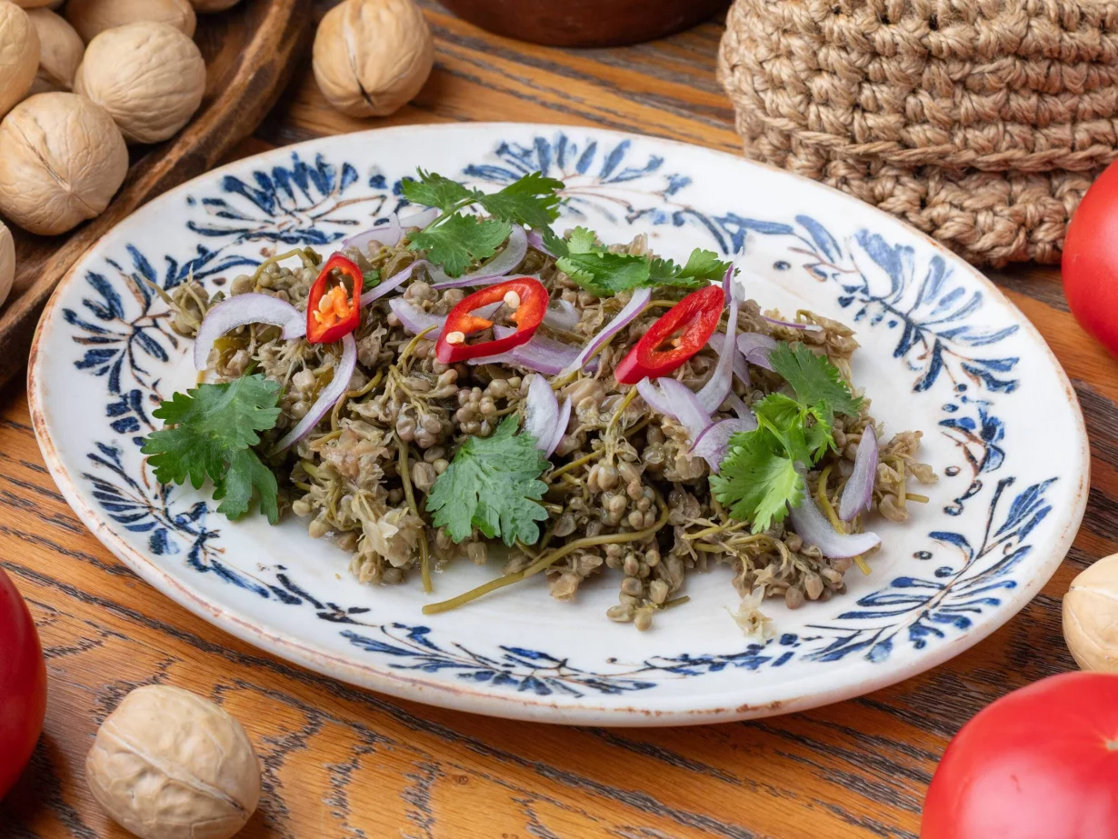 Маринованные джонджоли с маслом из Кахетии в ресторан Дэда