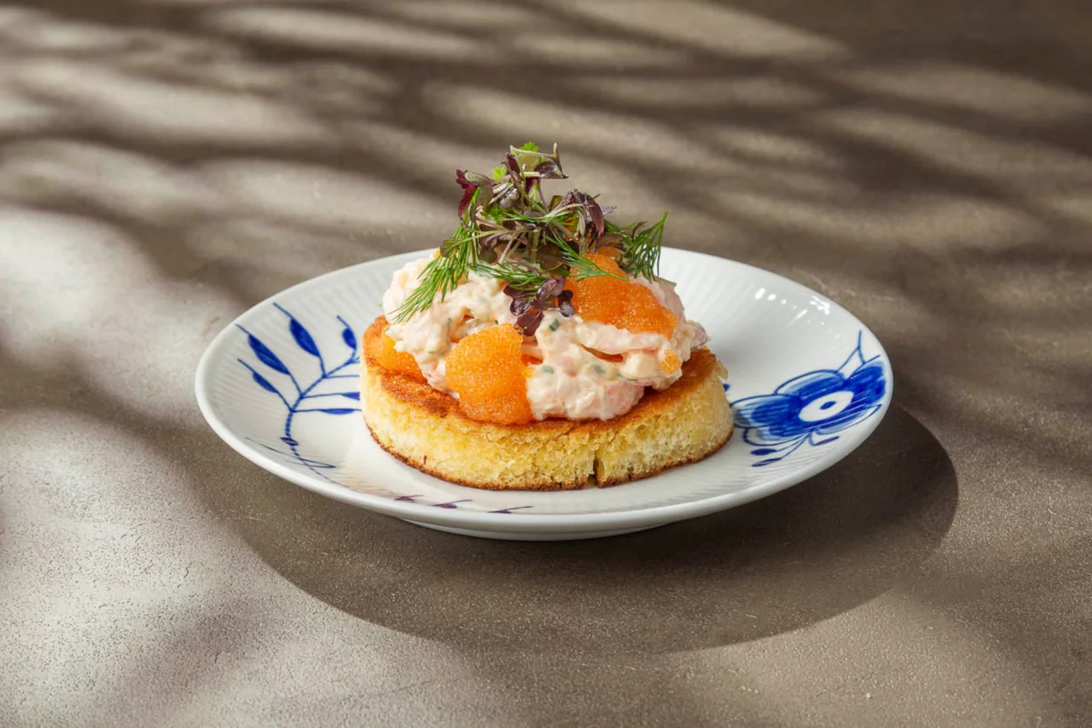 Skagen toast в ресторан Nordic