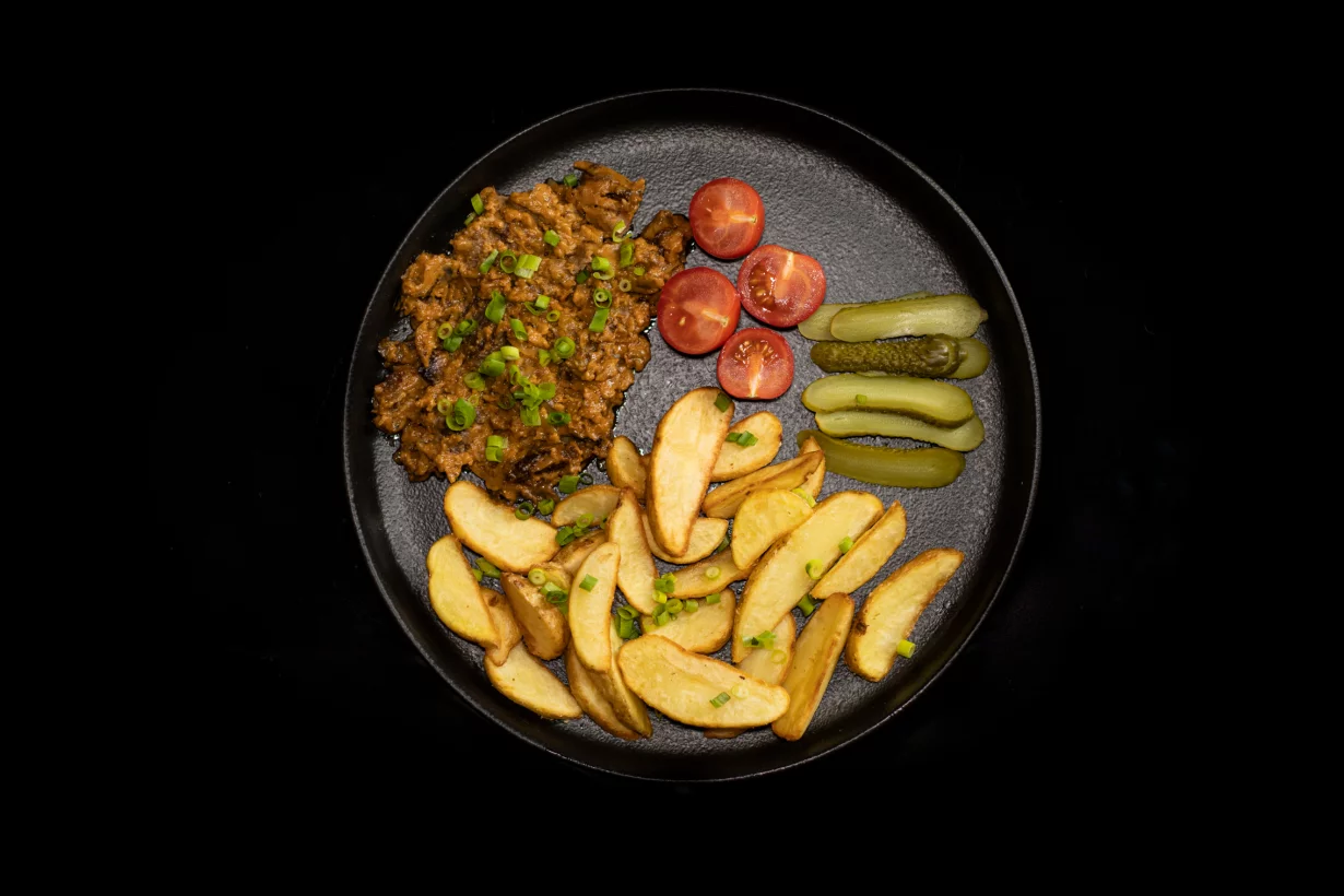Бефстроганов I Beef Stroganoff в кальянная Dukh Страстной