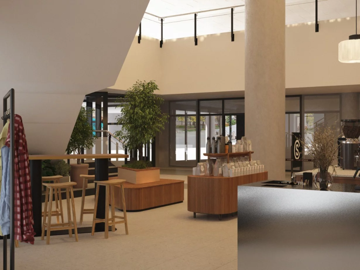 Интерьер/Экстерьер/Банкетная зона/Бар/Стол для двоих/Вход/Главный зал/Lounge зона кофейня Skuratov Coffee фото