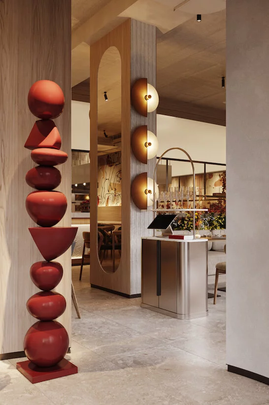 Интерьер/Экстерьер/Банкетная зона/Бар/Стол для двоих/Вход/Главный зал/Lounge зона ресторан Счастье Тутто фото