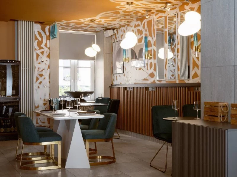 Интерьер/Экстерьер/Банкетная зона/Бар/Стол для двоих/Вход/Главный зал/Lounge зона ресторан RoseMary фото