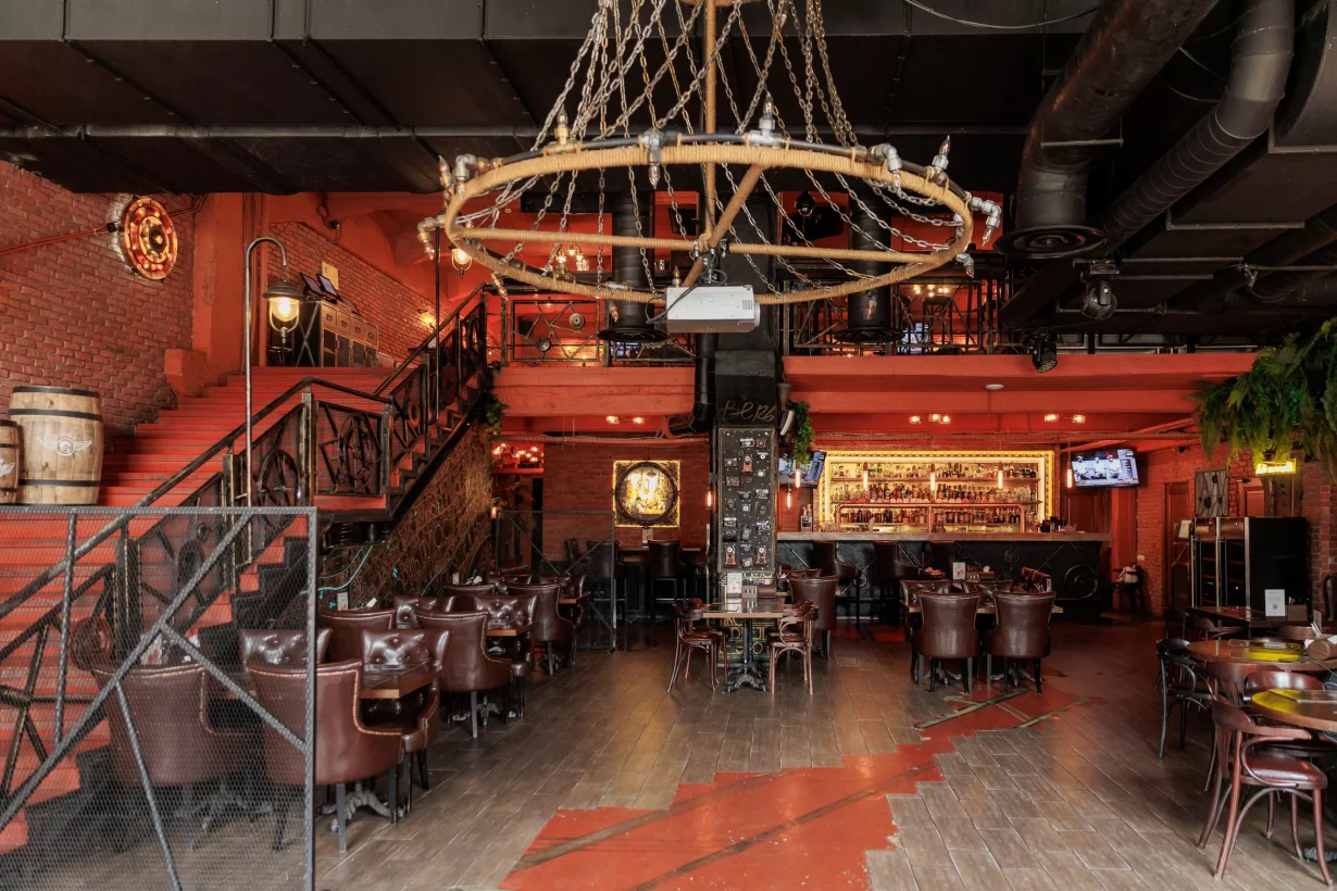 Интерьер/Экстерьер/Банкетная зона/Бар/Стол для двоих/Вход/Главный зал/Lounge зона бар Друзья фото