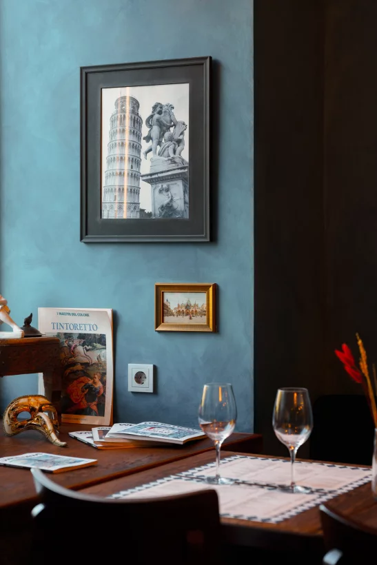 Интерьер/Экстерьер/Банкетная зона/Бар/Стол для двоих/Вход/Главный зал/Lounge зона ресторан Sapori di Italia фото