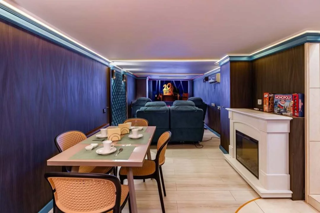 Интерьер/Экстерьер/Банкетная зона/Бар/Стол для двоих/Вход/Главный зал/Lounge зона банкетный зал Капитан неба фото