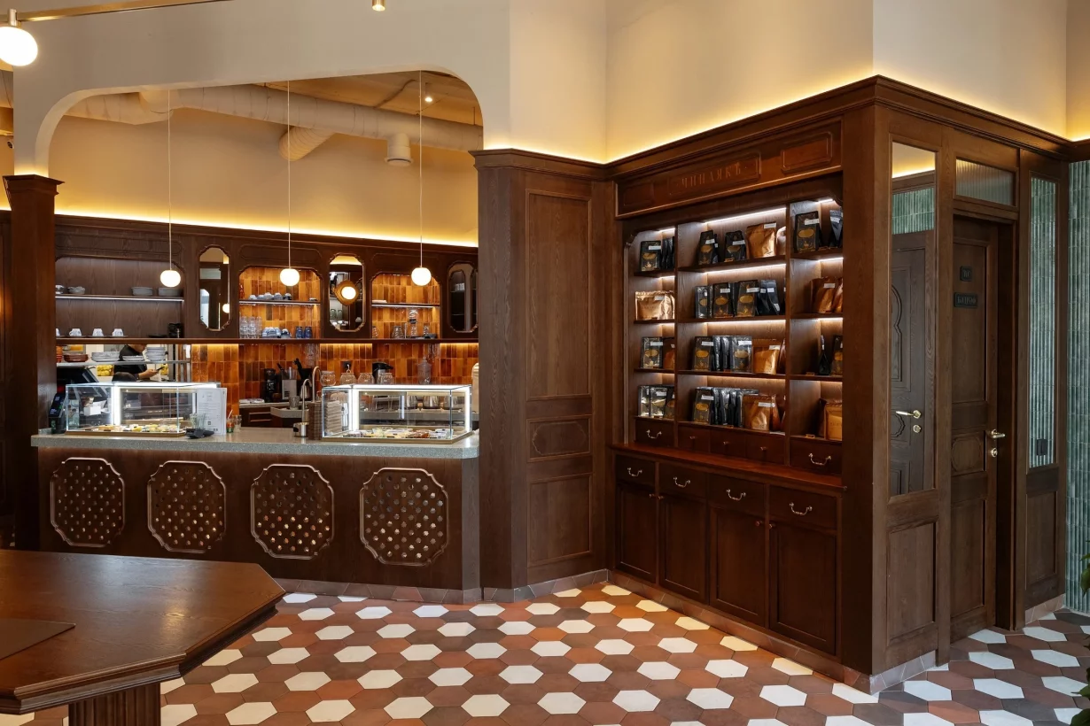 Интерьер/Экстерьер/Банкетная зона/Бар/Стол для двоих/Вход/Главный зал/Lounge зона кафе Чинаякъ фото