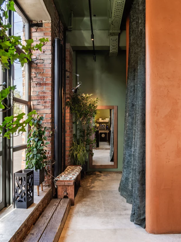 Интерьер/Экстерьер/Банкетная зона/Бар/Стол для двоих/Вход/Главный зал/Lounge зона ресторан Pádre Khinkali фото