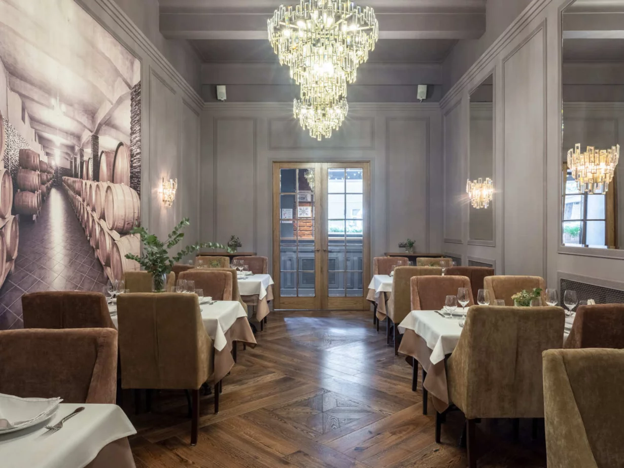 Интерьер/Экстерьер/Банкетная зона/Бар/Стол для двоих/Вход/Главный зал/Lounge зона ресторан Субботица Фили фото