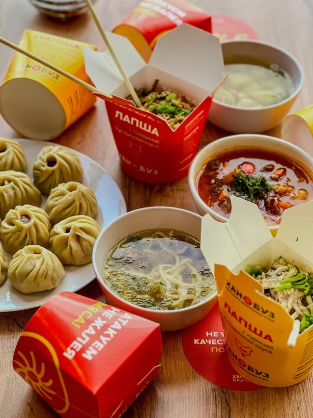 Интерьер/Экстерьер/Банкетная зона/Бар/Стол для двоих/Вход/Главный зал/Lounge зона кафе Хан Буз фото