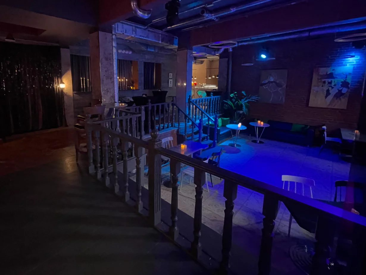 Интерьер/Экстерьер/Банкетная зона/Бар/Стол для двоих/Вход/Главный зал/Lounge зона лофт Партия фото