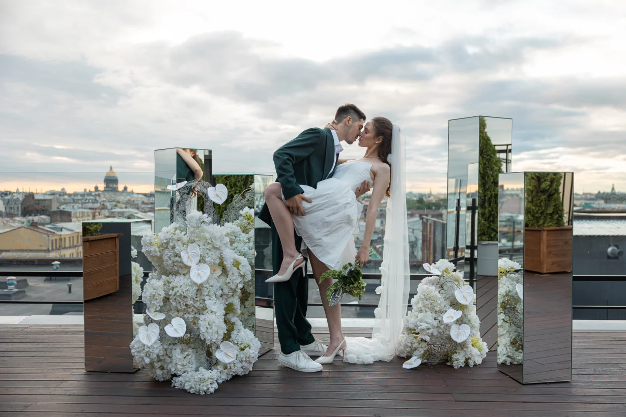 Интерьер/Экстерьер/Банкетная зона/Бар/Стол для двоих/Вход/Главный зал/Lounge зона лофт Sky Terrasse фото