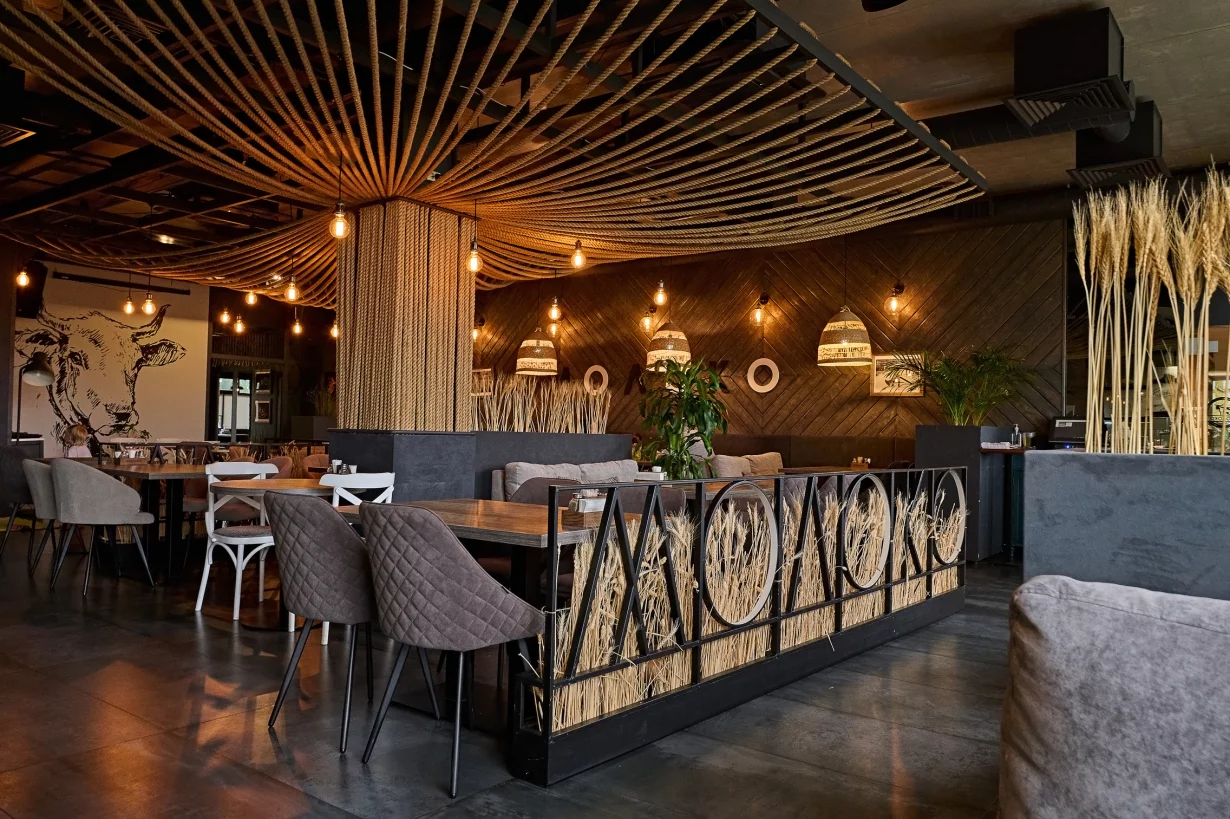 Интерьер/Экстерьер/Банкетная зона/Бар/Стол для двоих/Вход/Главный зал/Lounge зона ресторан Молоко фото