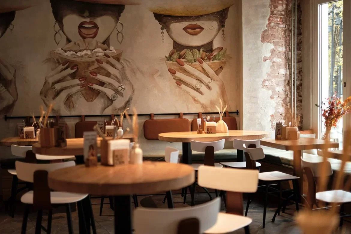 Интерьер/Экстерьер/Банкетная зона/Бар/Стол для двоих/Вход/Главный зал/Lounge зона кафе Kulёk фото