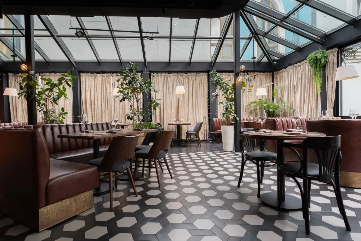 Интерьер/Экстерьер/Банкетная зона/Бар/Стол для двоих/Вход/Главный зал/Lounge зона ресторан Steak It Easy фото