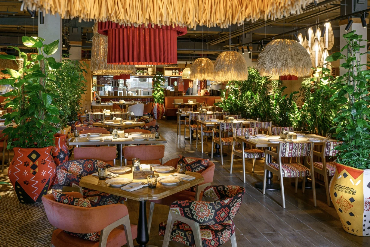 Интерьер/Экстерьер/Банкетная зона/Бар/Стол для двоих/Вход/Главный зал/Lounge зона ресторан Pro.Хинкали by Novikov фото