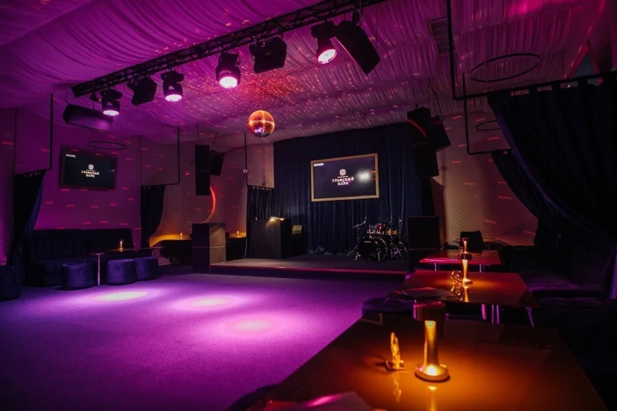 Интерьер/Экстерьер/Банкетная зона/Бар/Стол для двоих/Вход/Главный зал/Lounge зона ресторан Графский парк фото