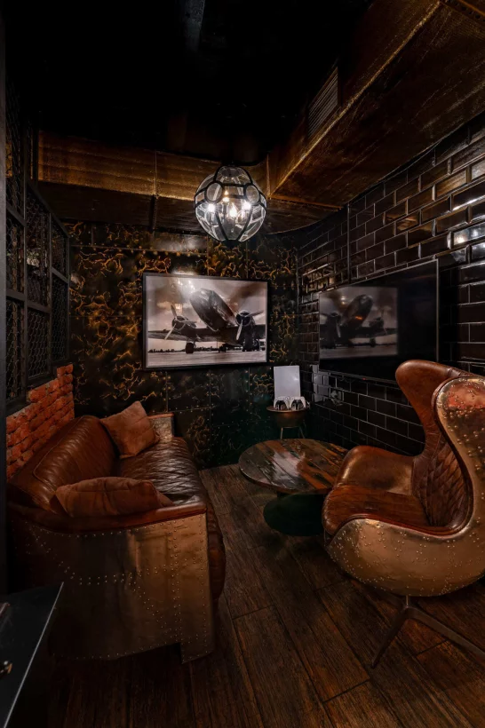 Интерьер/Экстерьер/Банкетная зона/Бар/Стол для двоих/Вход/Главный зал/Lounge зона кальянная Timeless Чистые пруды фото