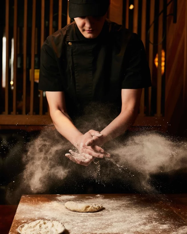 Интерьер/Экстерьер/Банкетная зона/Бар/Стол для двоих/Вход/Главный зал/Lounge зона ресторан Хачо и Пури фото